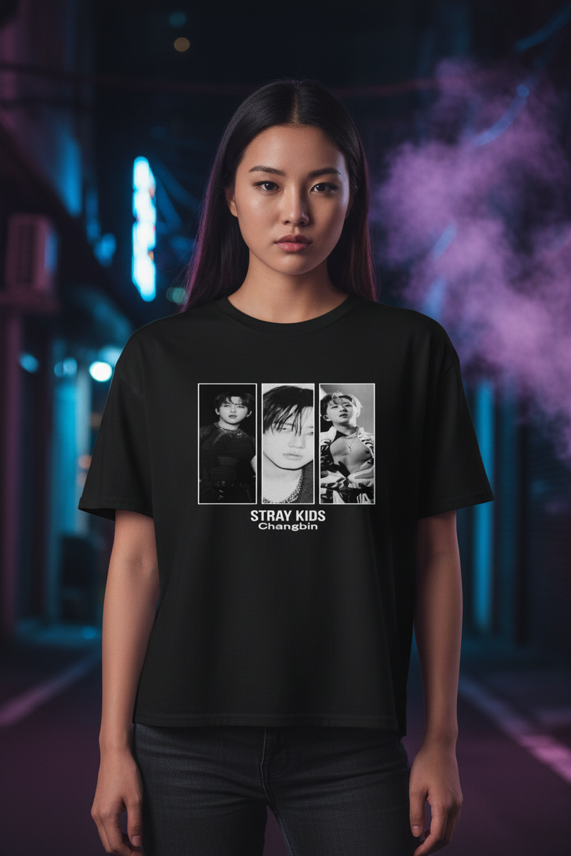 Changbin Unisex T-Shirt – K-Pop Stray Kids Stay Fanmade Geschenkidee (S–5XL)