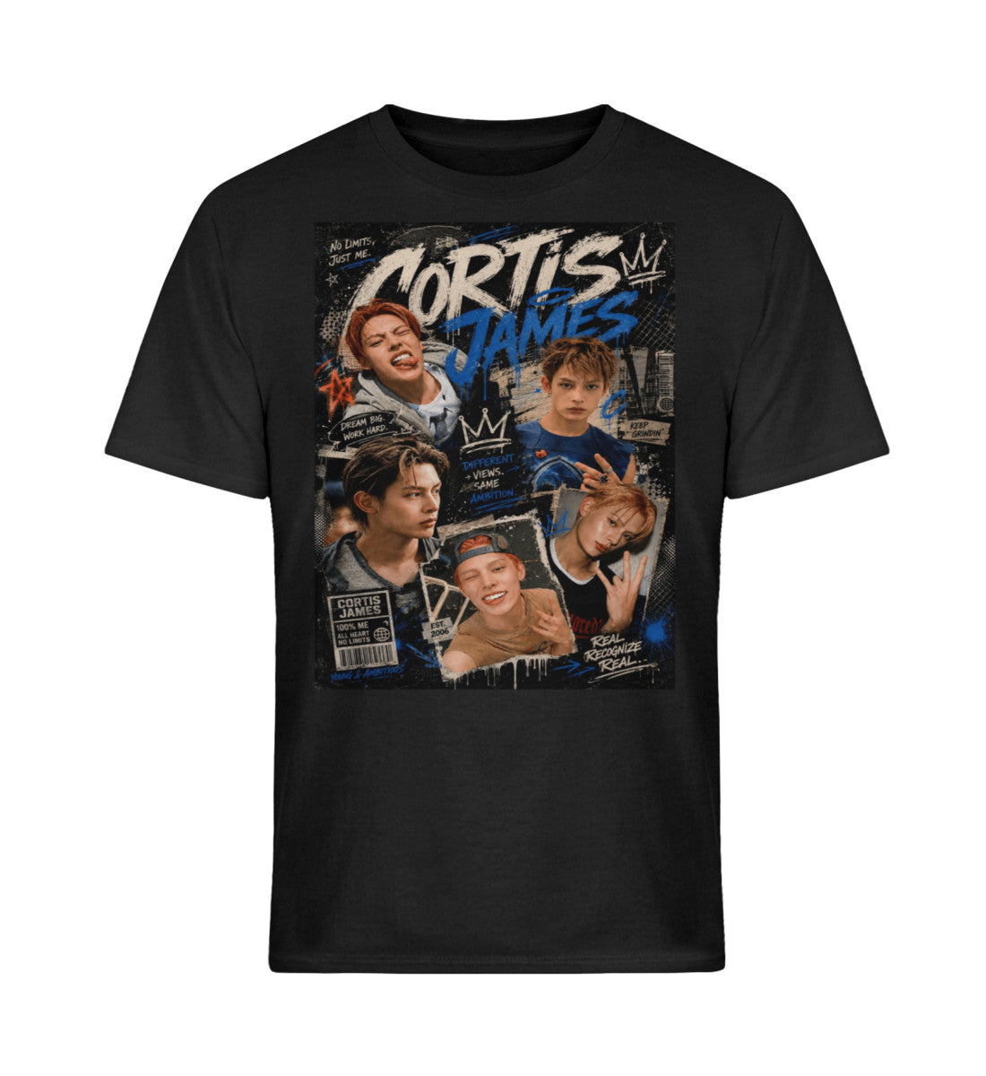 James CORTIS Unisex T-Shirt – K-Pop COER Fanmade Black