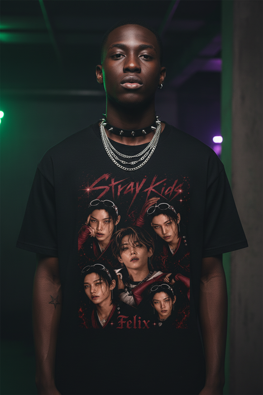 Felix Stray Kids Unisex T-Shirt – K-Pop Fanmade Merch | S–5XL