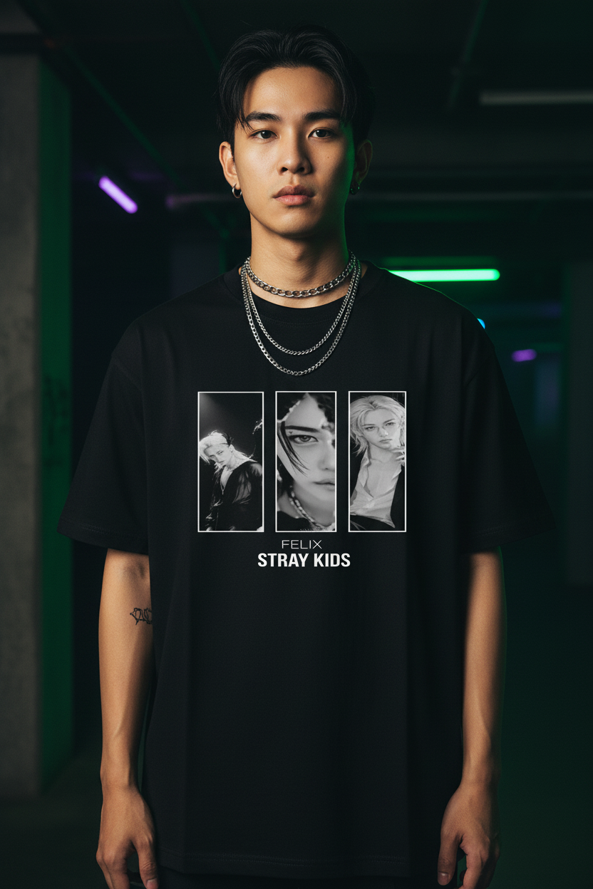 Felix Stray Kids Unisex T-Shirt V3 – K-Pop Stay Fanmade | S–5XL