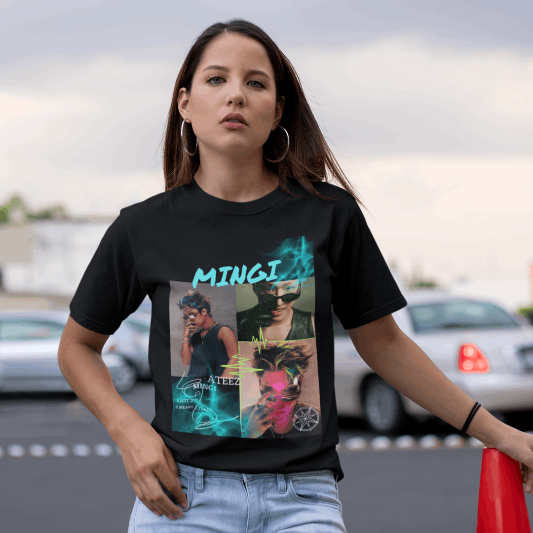 Ateez Mingi T-Shirt Mingi Fanmade, Ateez Selfmade Geschenkidee
