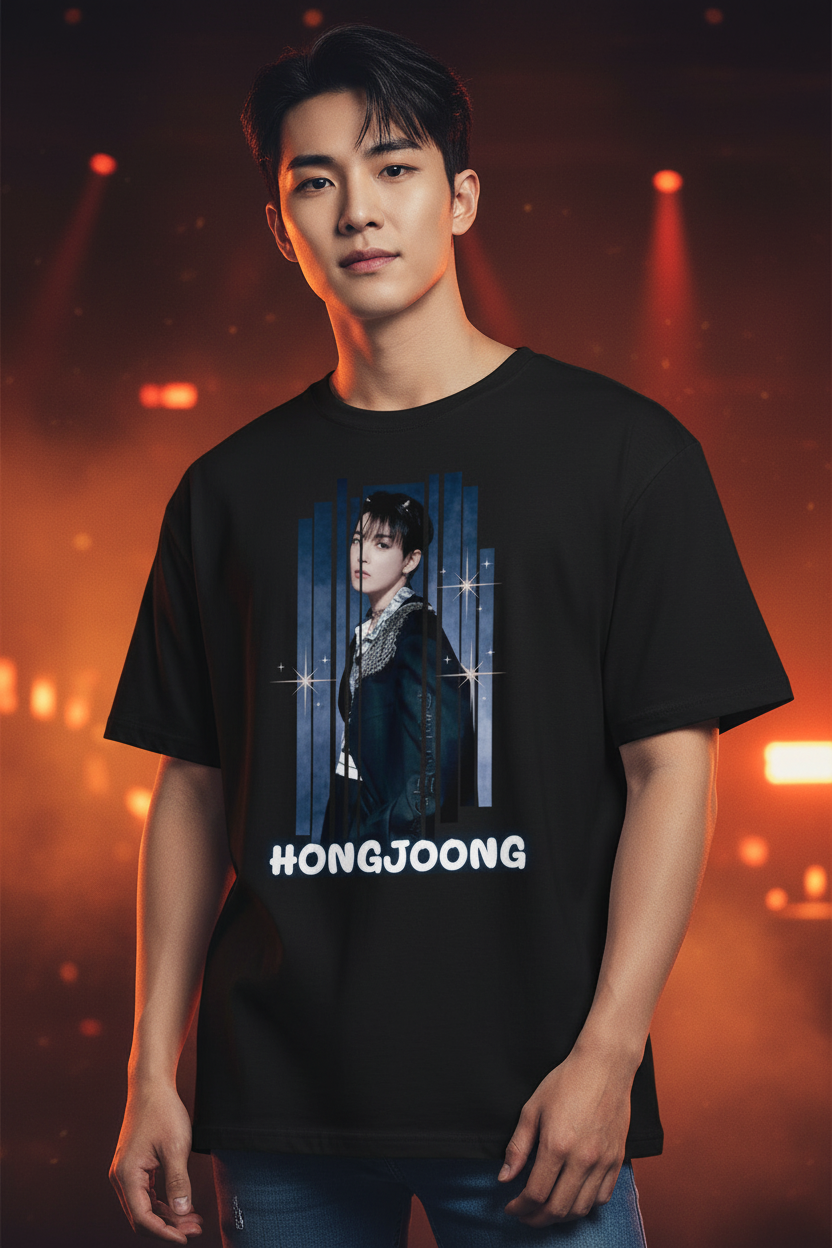 Hongjoong Ateez Unisex T-Shirt – K-Pop Atiny Fanmade | S–5XL