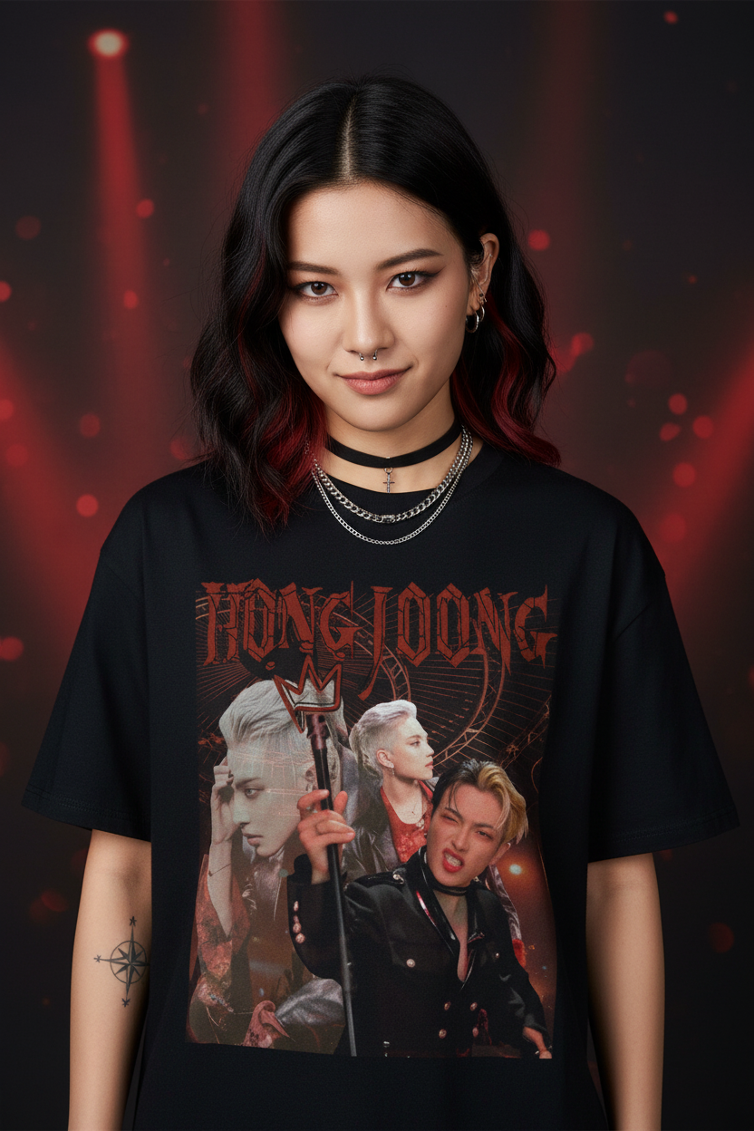 Hongjoong Ateez Unisex T-Shirt – K-Pop Atiny Fanmade | S–5XL