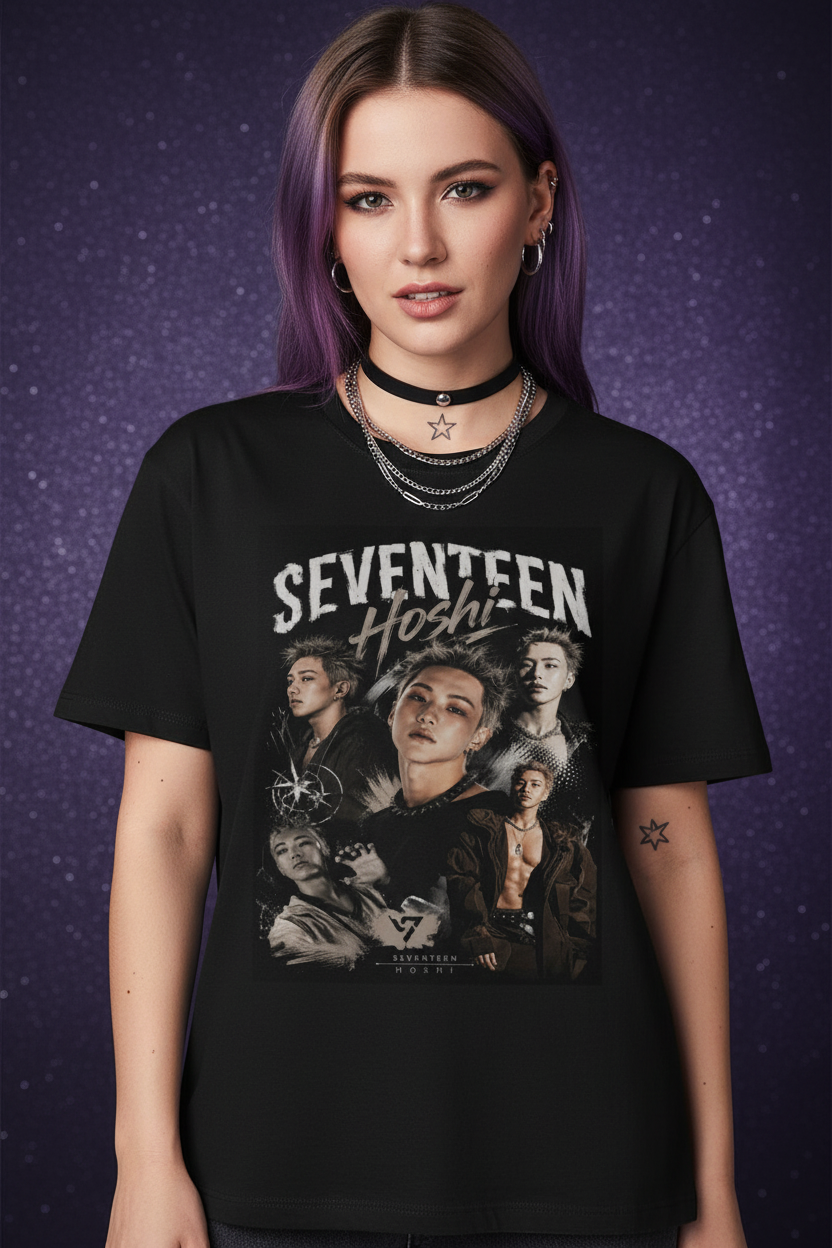 Hoshi Seventeen Unisex T-Shirt – K-Pop CARAT Fanmade Design | S–5XL