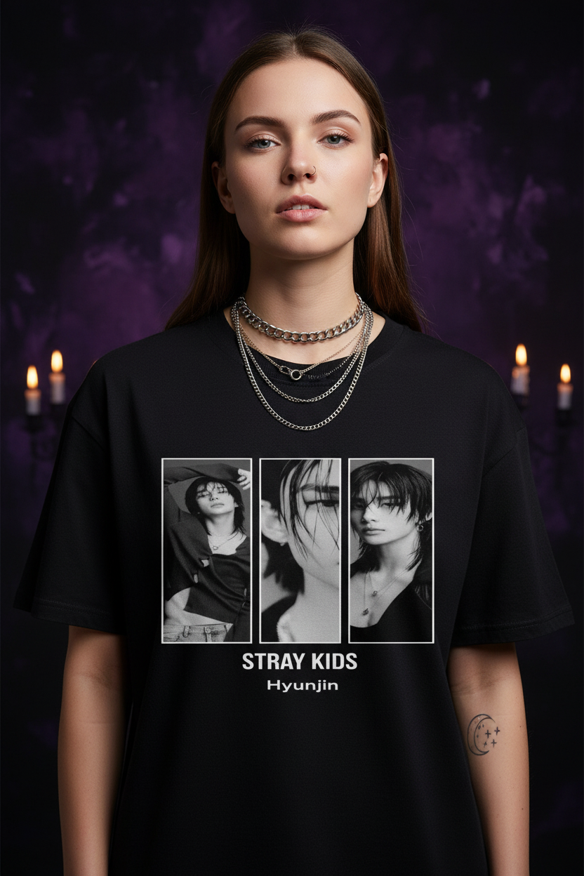 Hyunjin Stray Kids Unisex T-Shirt V2 – K-Pop Stay Fanmade | S–5XL