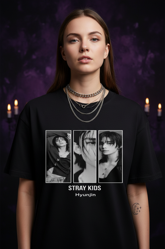 Hyunjin Stray Kids Unisex T-Shirt V2 – K-Pop Stay Fanmade | S–5XL