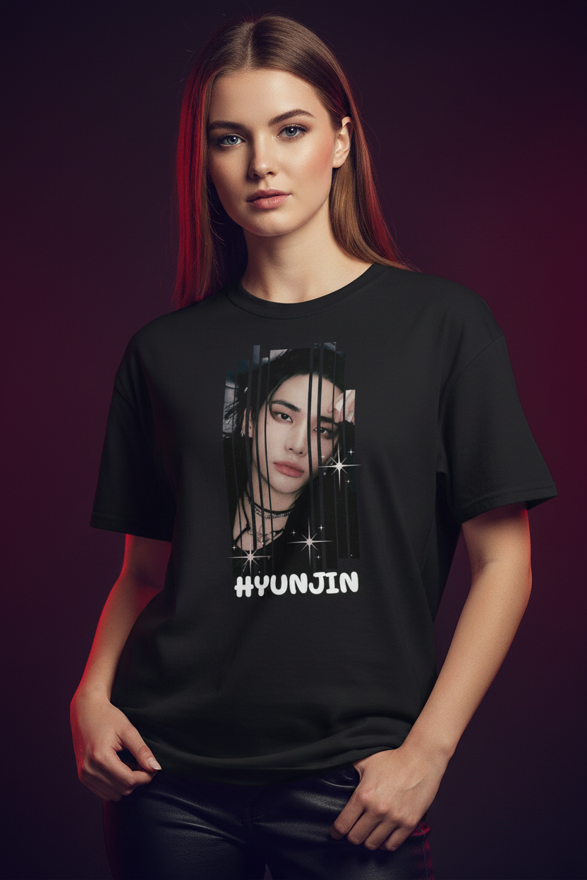 Hyunjin Stray Kids Unisex T-Shirt – K-Pop Stay Fanmade | S–5XL