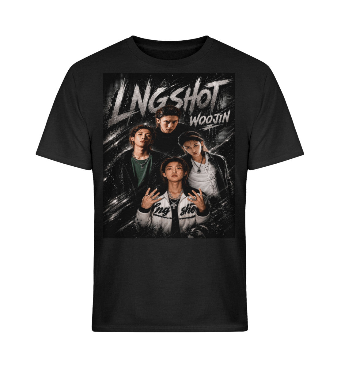Black-Woojin LNGSHOT Unisex T-Shirt – K-Pop SHOTTIES Fanmade | S–5XL