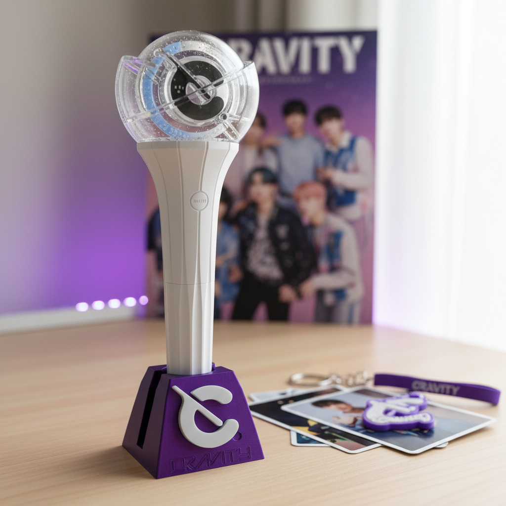 Cravity Lightstick Holder – Fanmade K-Pop Geschenkidee
