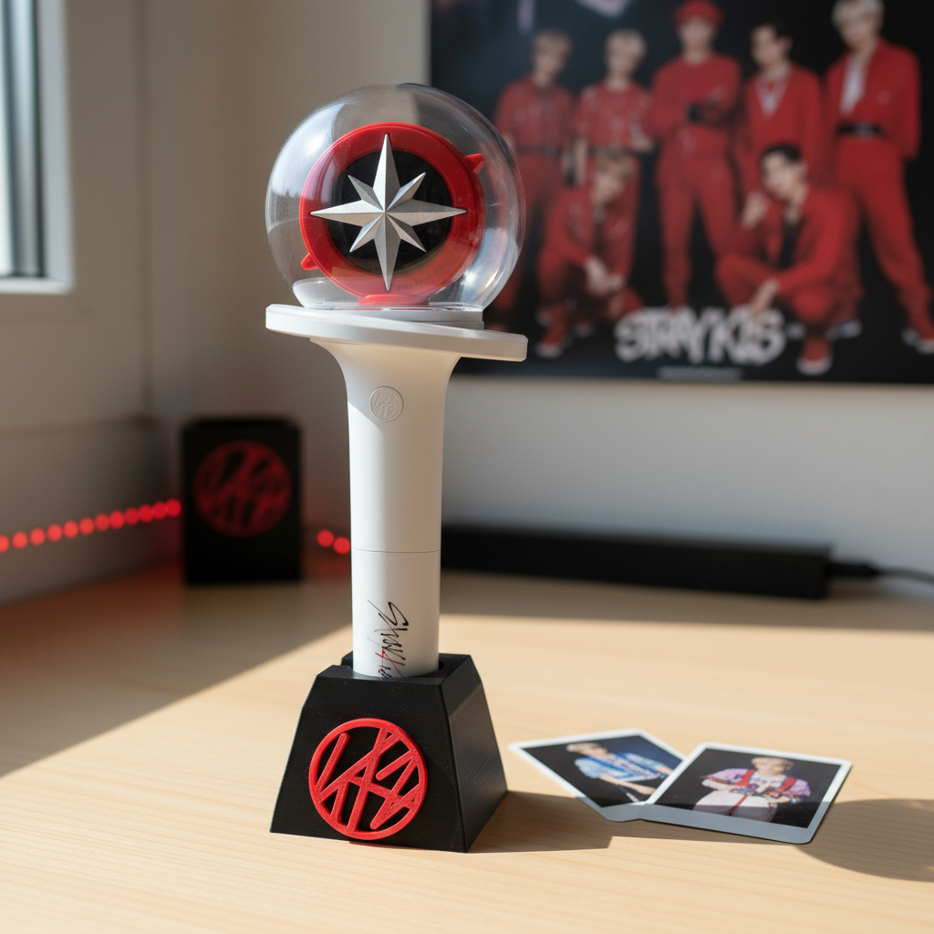 Stray Kids Lightstick Holder Pyramid – SKZ Fanmade K-Pop Stay Geschenkidee