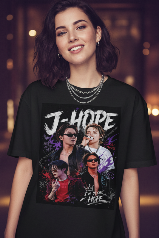 J-Hope BTS Unisex T-Shirt V3 – K-Pop ARMY Fanmade | S–5XL
