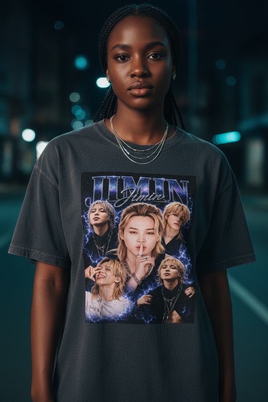 Jimin BTS Unisex T-Shirt Vintage Color – ARMY Fanmade Merch | S–5XL