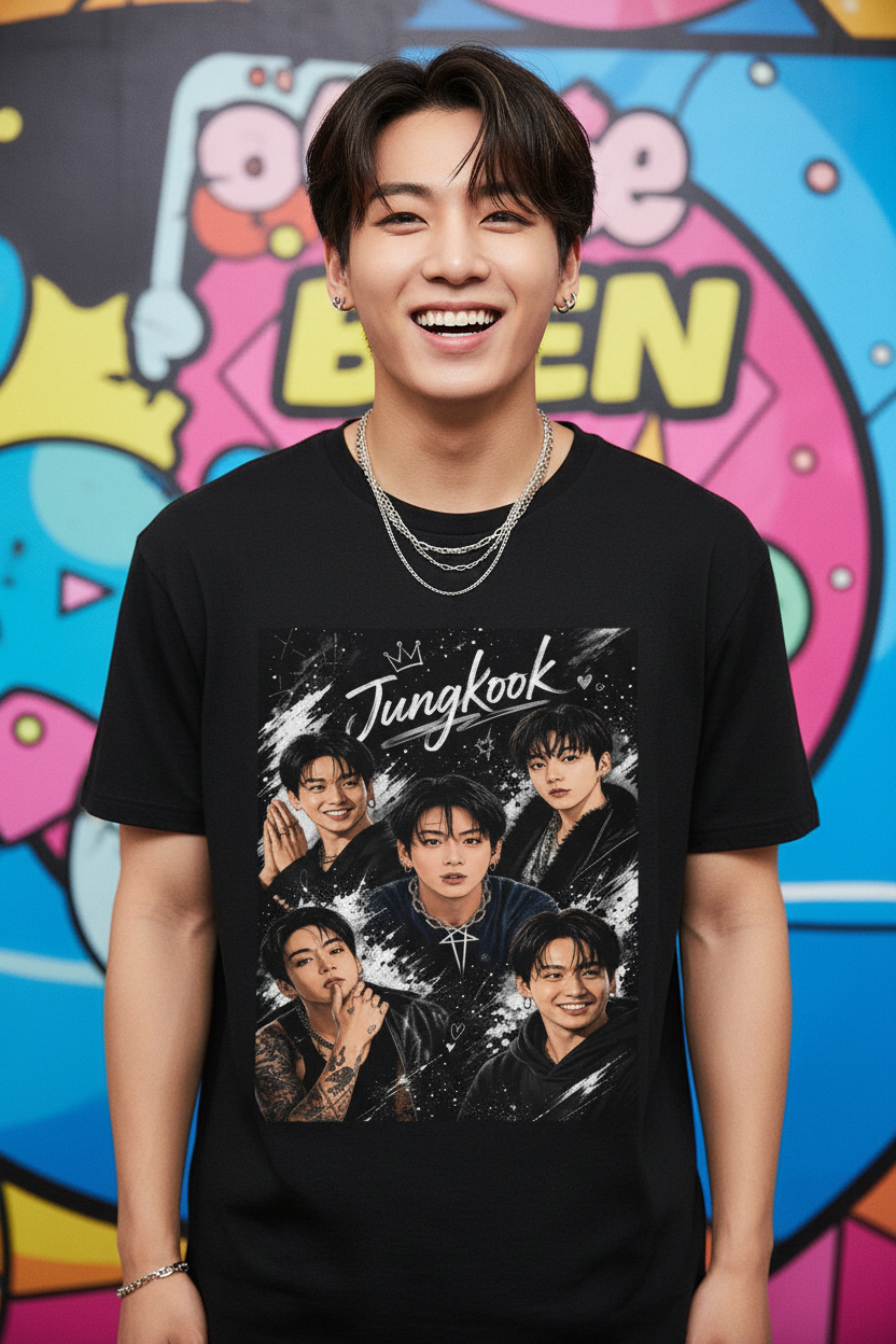 Jungkook BTS Comic Unisex T-Shirt – K-Pop ARMY Fanmade Design | S–5XL