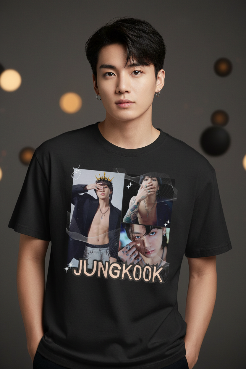 Jungkook BTS Unisex T-Shirt V3 – K-Pop Army Fanmade | S–5XL