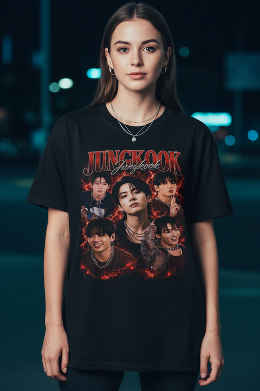 Jungkook BTS Unisex T-Shirt Vintage Color – K-Pop ARMY Fanmade | S–5XL