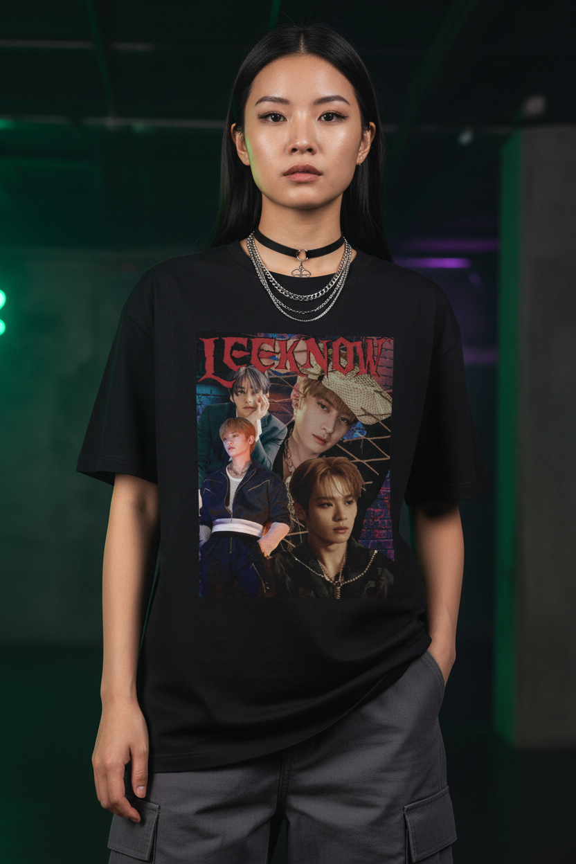 Lee Know Unisex T-Shirt – K-Pop Stray Kids SKZ Stay Fanmade Geschenkidee (S–5XL)