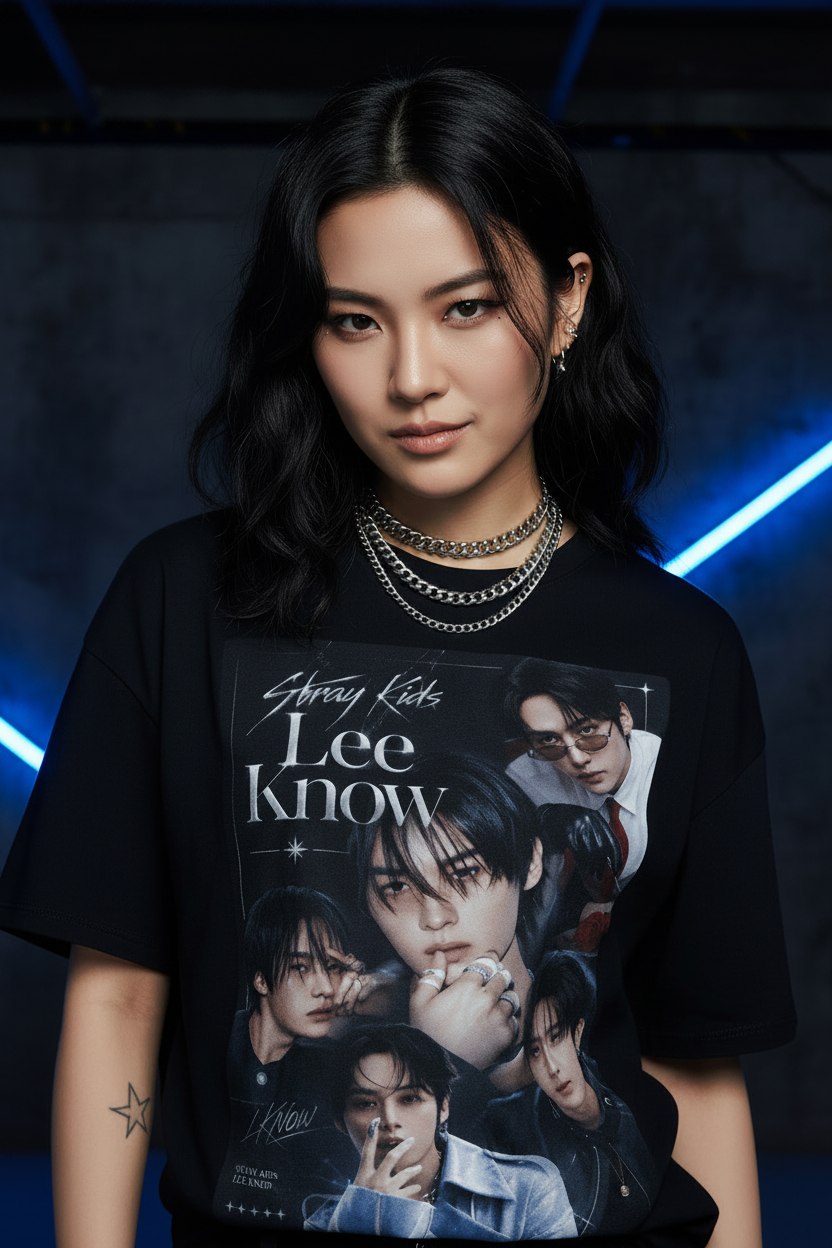 Lee Know Stray Kids Unisex T-Shirt – K-Pop STAY Fanmade | S–5XL
