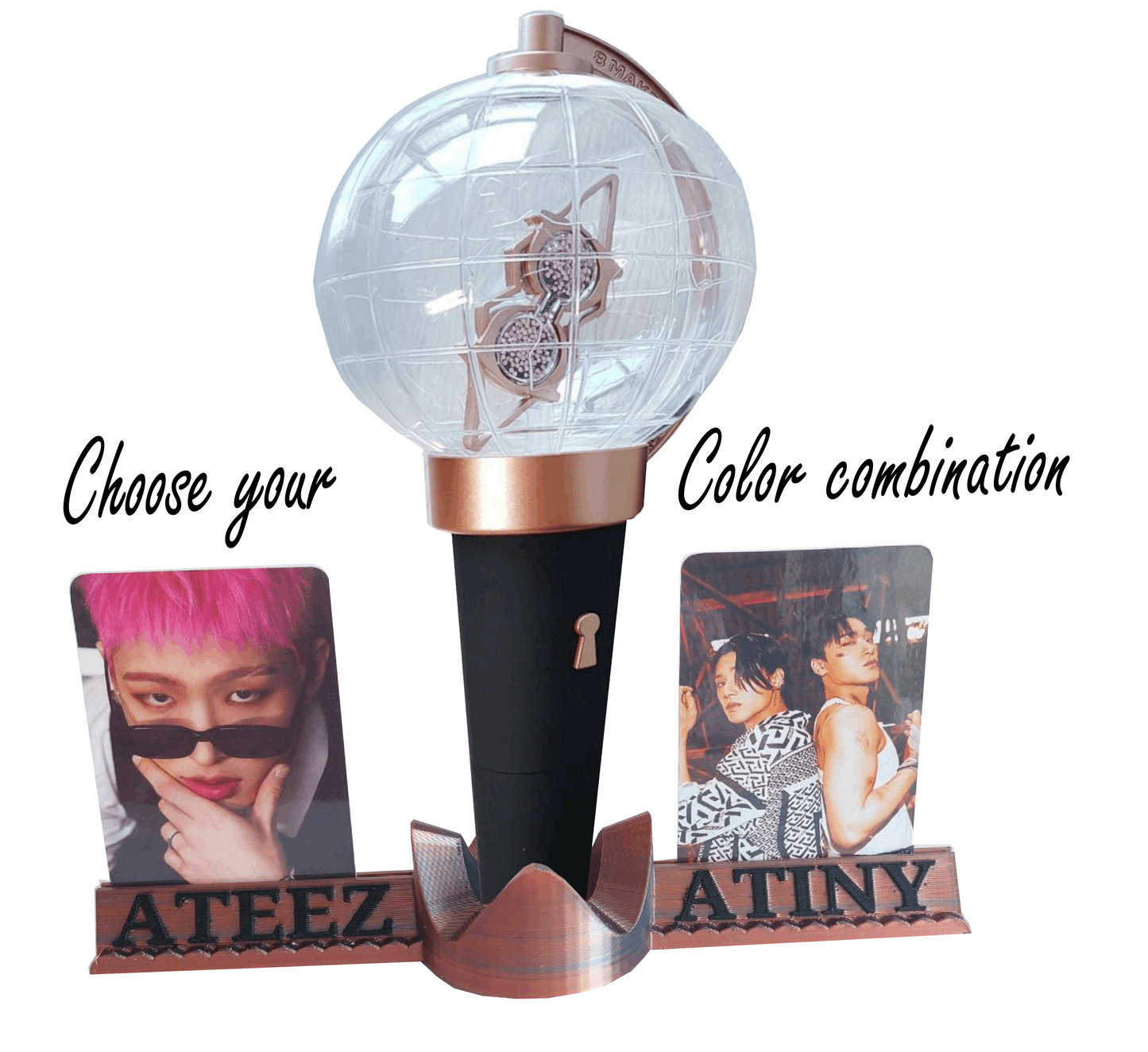 Ateez Lightiny Lightstick holder für alle Versionen + integrierten Photocard holder