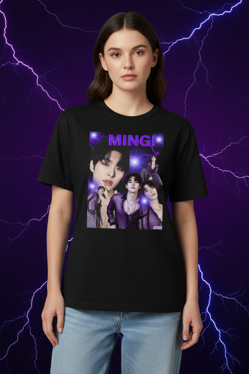 Mingi Ateez Aniteez Unisex T-Shirt – K-Pop Atiny Fanmade | S–5XL