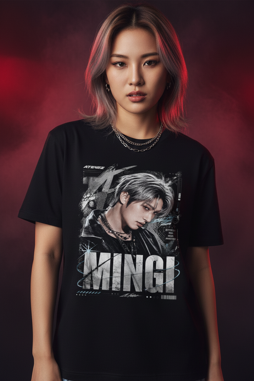 Mingi Ateez Unisex T-Shirt – K-Pop ATINY Fanmade | S–5XL