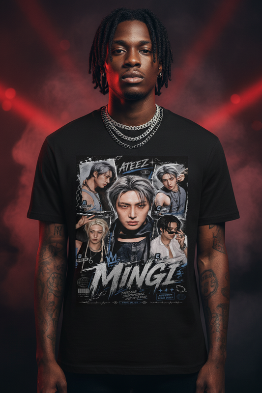 Mingi Ateez Unisex T-Shirt V2 – K-Pop ATINY Fanmade | S–5XL