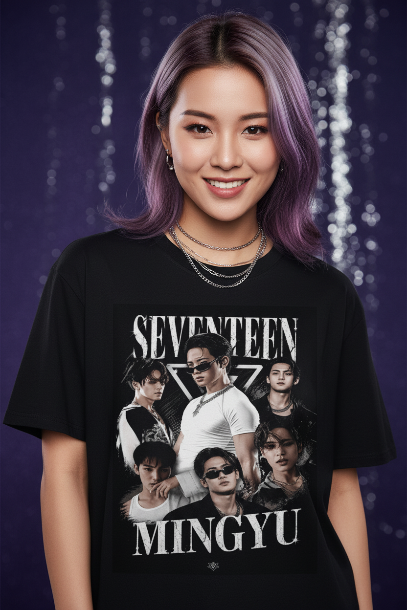 Mingyu Seventeen Unisex T-Shirt – K-Pop CARAT Fanmade Design | S–5XL