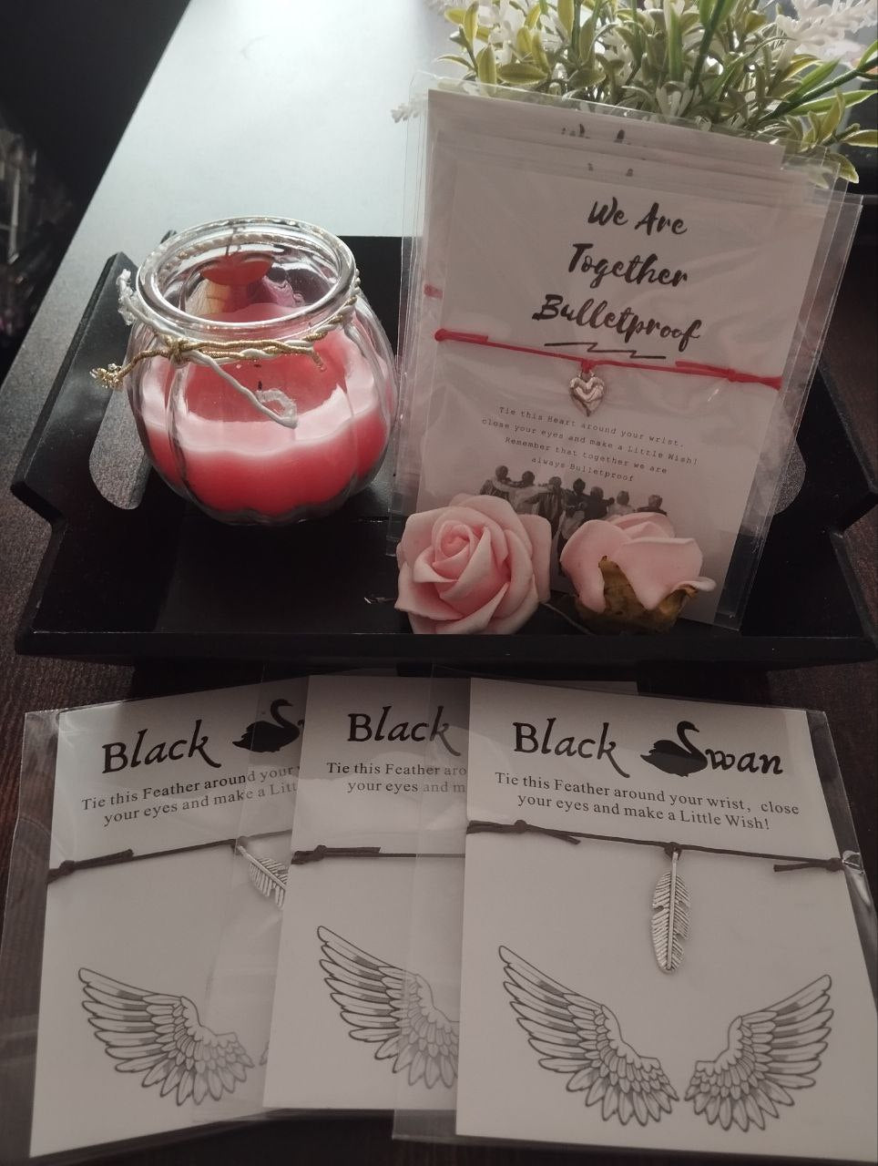 BTS Armband, Bulletproof, Black Swan, K-Pop Band