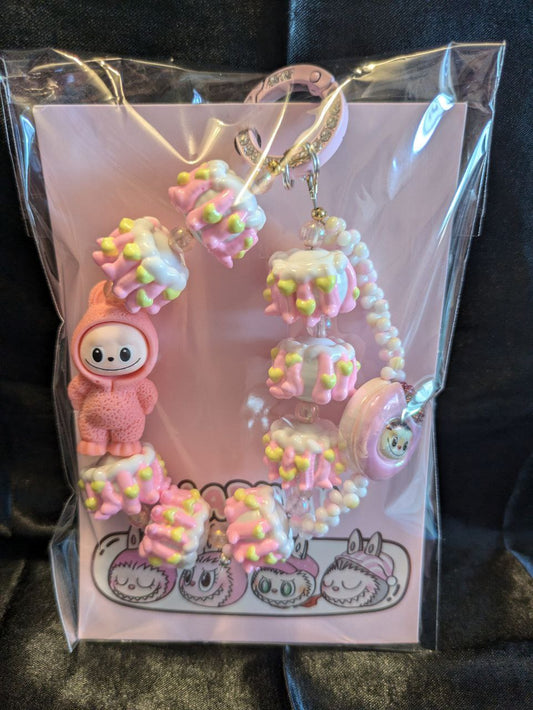 Labubu Cake Pink Phonechain, Taschen und Keychain