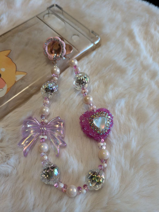 Heart Glitter Phonechain, Taschen und Keychain