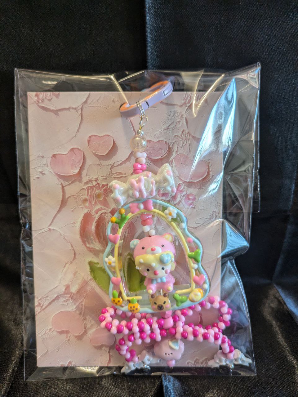 Cute Doll Pink  Phonechain, Taschen und Keychain
