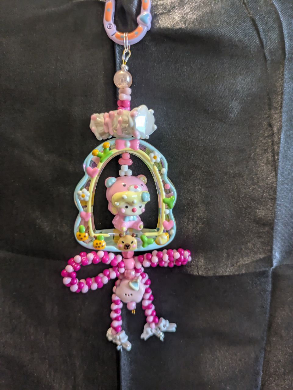 Cute Doll Pink  Phonechain, Taschen und Keychain