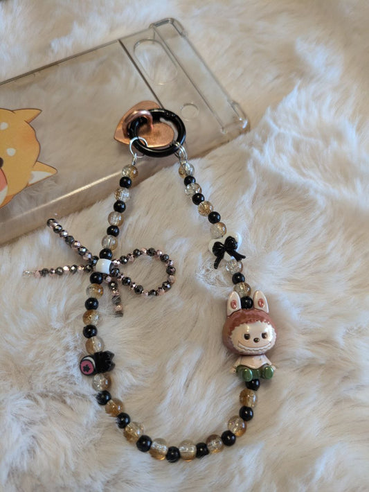 Labubu Glasperlen Phonechain, Taschen und Keychain