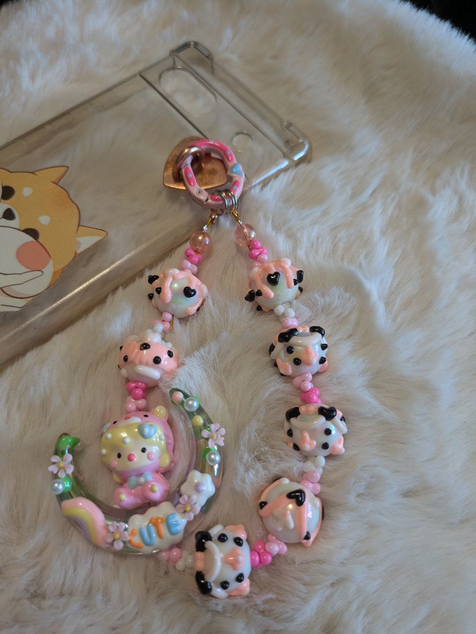 Cute Doll and Moon Phonechain, Taschen und Keychain