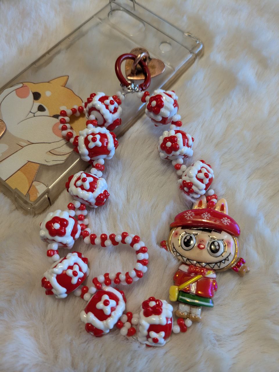 Labubu Red  Phonechain, Taschen und Keychain