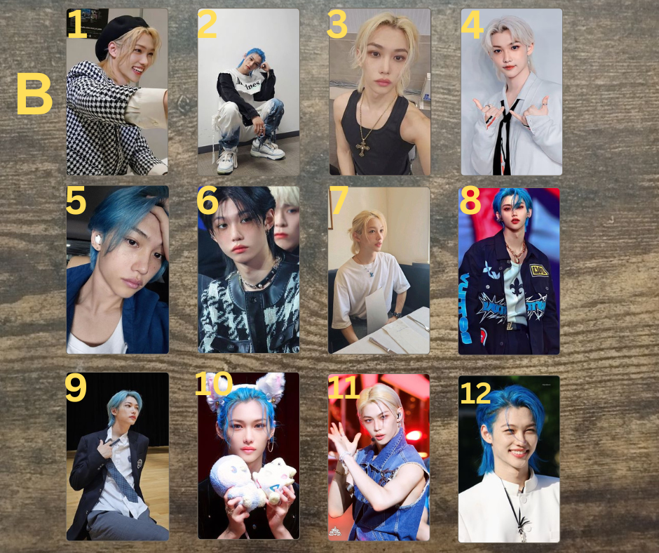 Stray Kids Felix PC Fotokarten, Handmade  Sammelkarten StrayKids