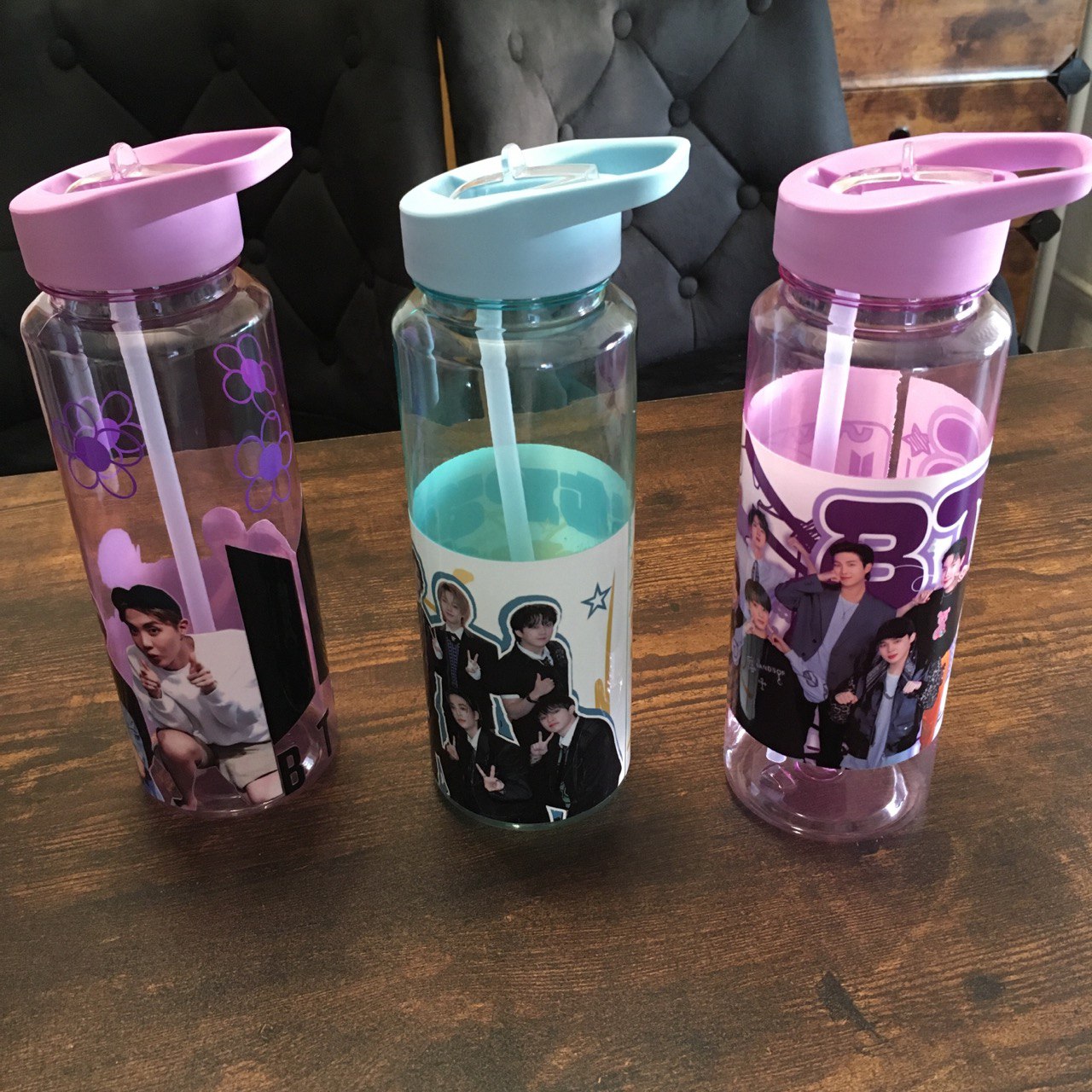 K-Pop Trinkflasche 690 ml – Perfekt für den Sommer! StrayKids, BTS Army Fanmade