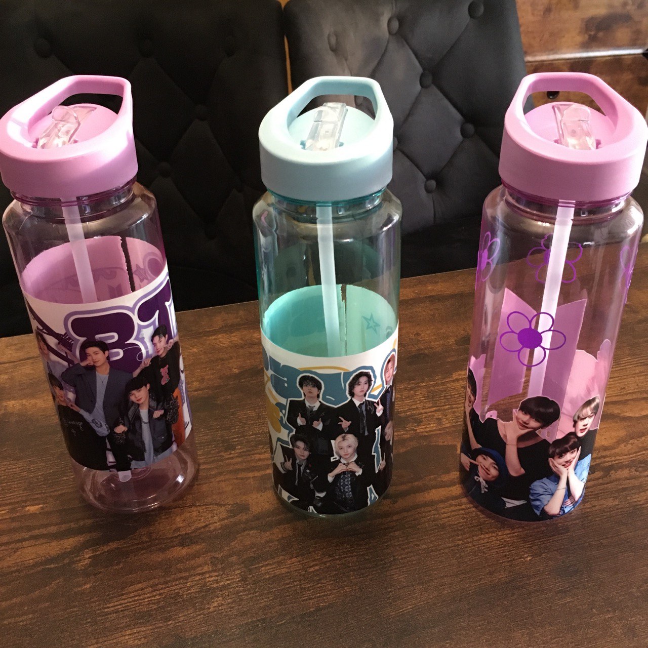 K-Pop Trinkflasche 690 ml – Perfekt für den Sommer! StrayKids, BTS Army Fanmade