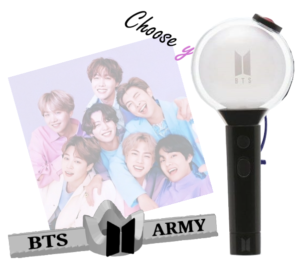 BTS Lightstick holder for all Lightstick versions + integrated Photocard holder K-Pop Fanmade Army