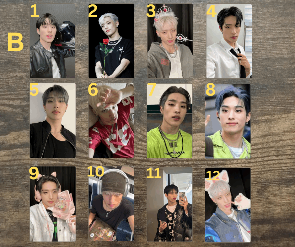 K-Pop P1Harmony Keeho PCs Fotokarten, Handmade Kpop PCs Sammelkarten