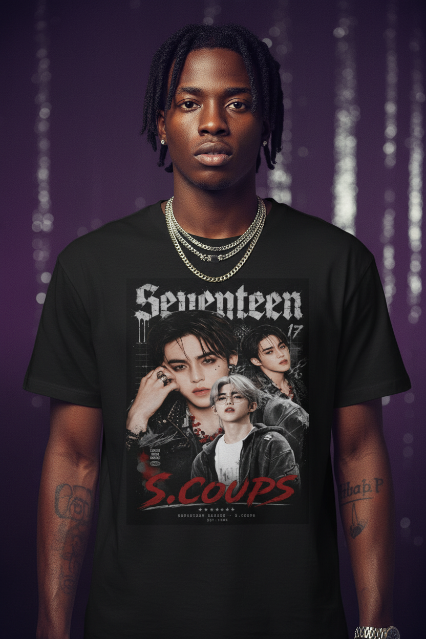 S.Coups Seventeen Unisex T-Shirt – K-Pop CARAT Fanmade Design | S–5XL