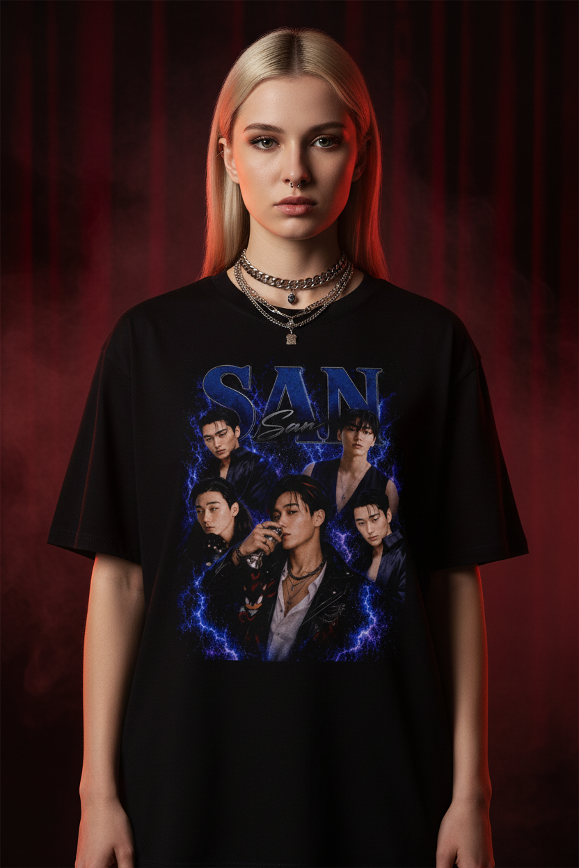 San Ateez Unisex T-Shirt – K-Pop Atiny Fanmade | S–5XL