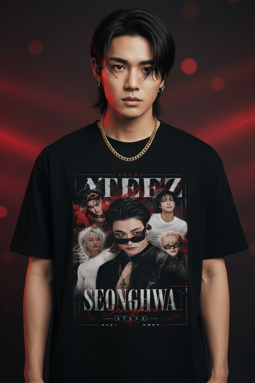 Seonghwa Ateez Unisex T-Shirt – K-Pop ATINY Fanmade | S–5XL
