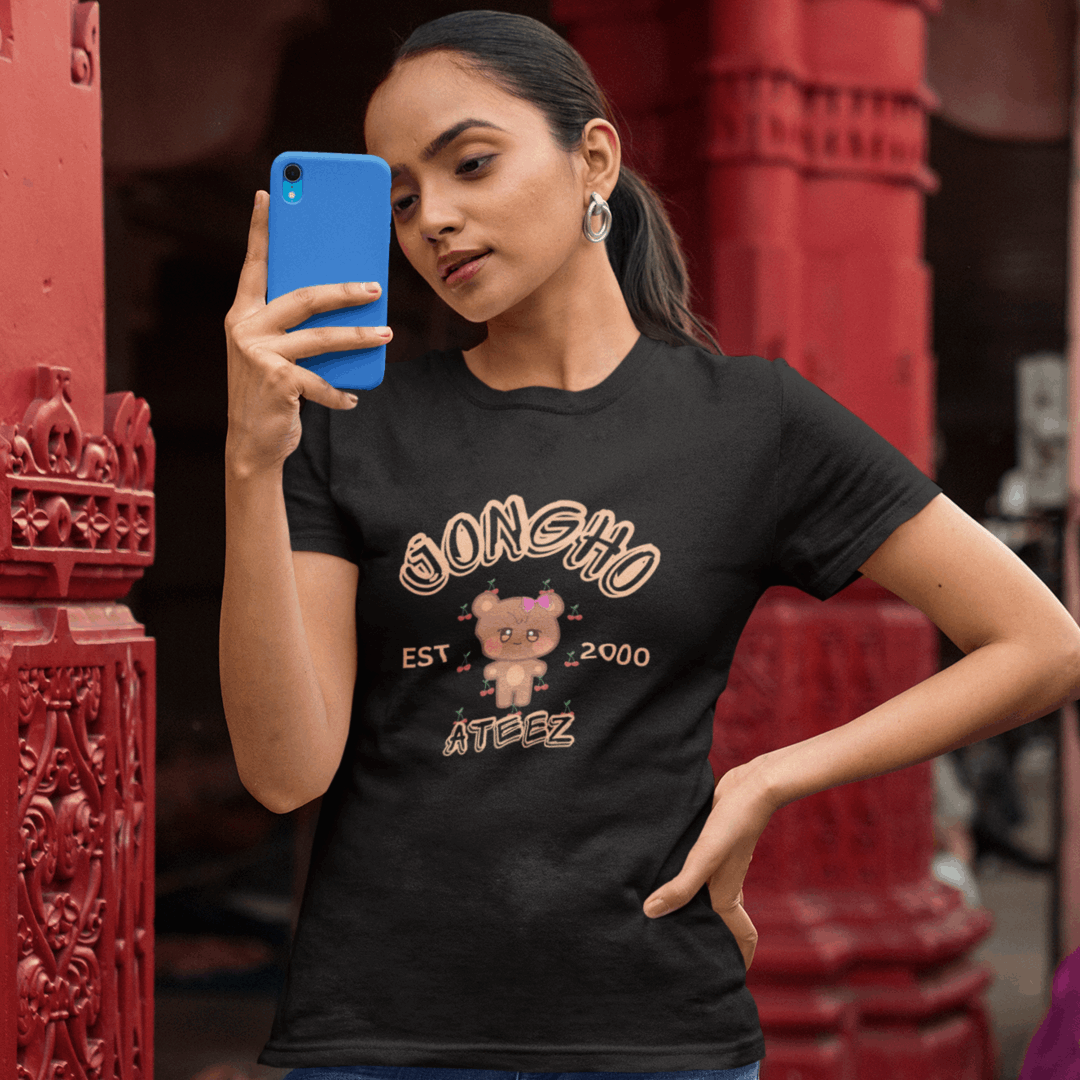 Ateez Aniteez Jongho T-Shirt, K-pop, Vitage, Kawaii