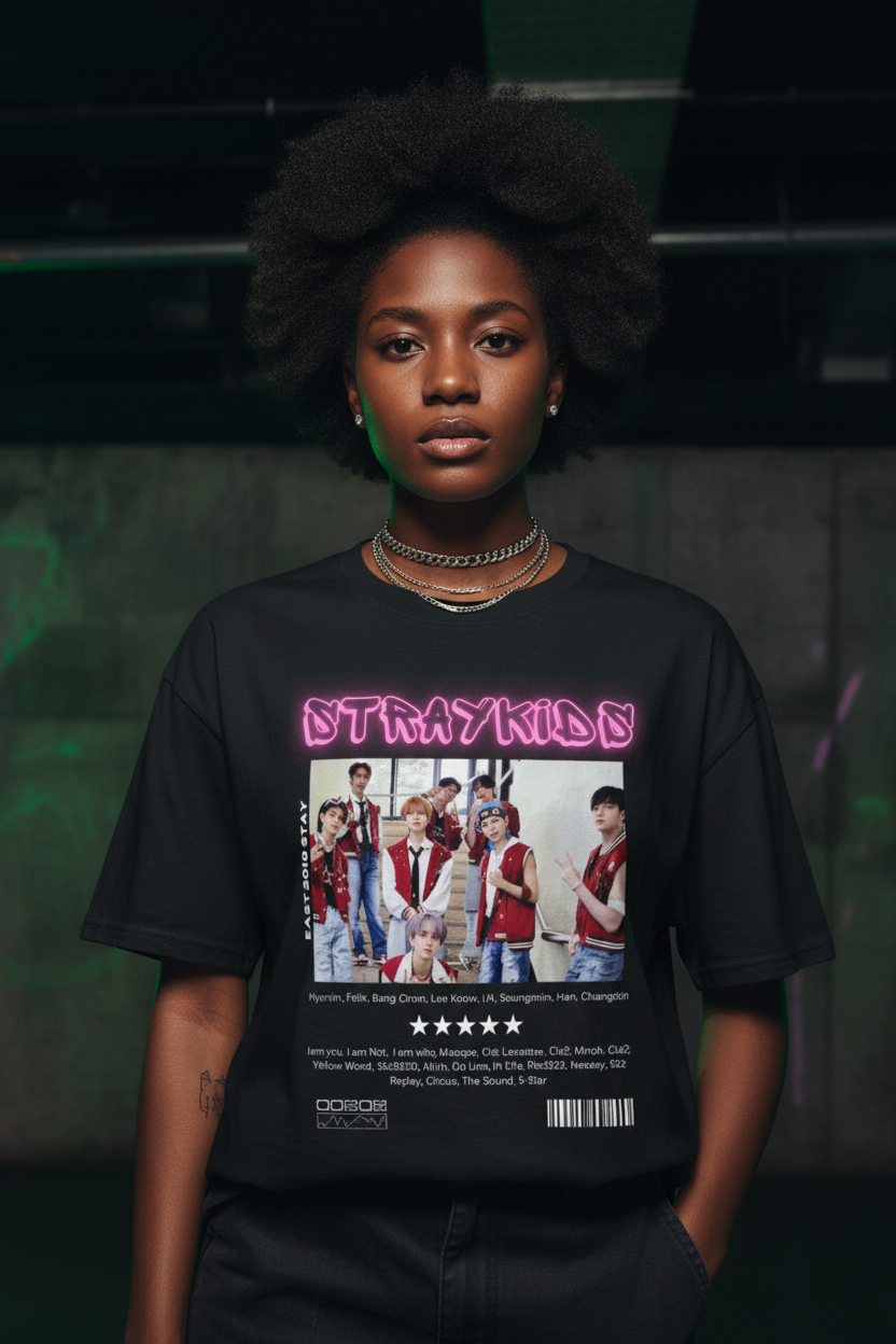 Stray Kids Unisex T-Shirt – K-Pop SKZ Stay Fanmade Geschenkidee (S–5XL)