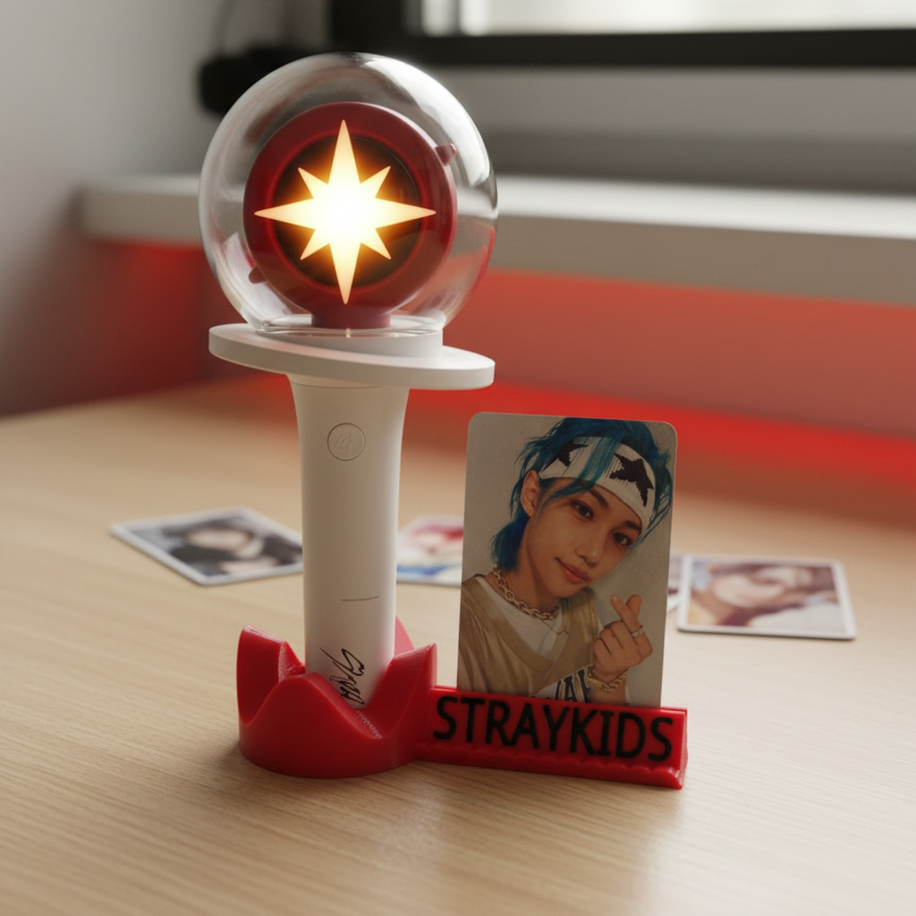 Stray Kids Nachimbong Lightstick Holder – Alle Versionen + Photocard Holder | K-Pop SKZ Fanmade Geschenkidee