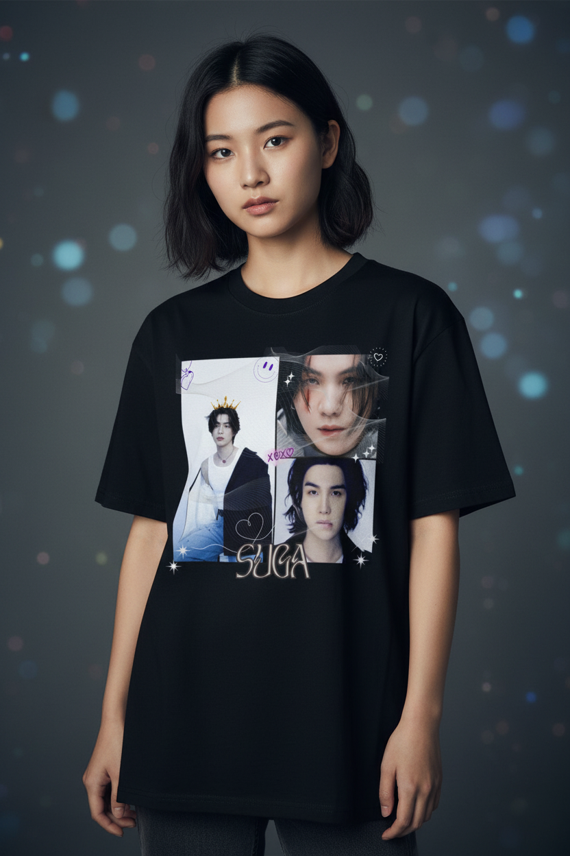 Suga BTS Unisex T-Shirt V2 – K-Pop Army Fanmade | S–5XL