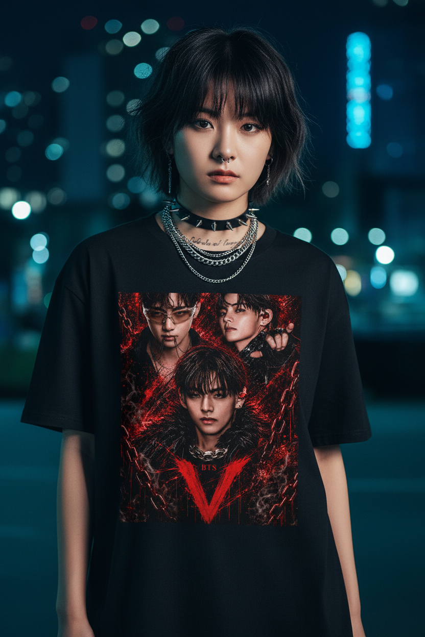 V BTS Unisex T-Shirt – K-Pop Army Fanmade | S–5XL