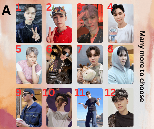 Seventeen Vernon Photocard, Handmade, Kpop, Carat Sammelkarten