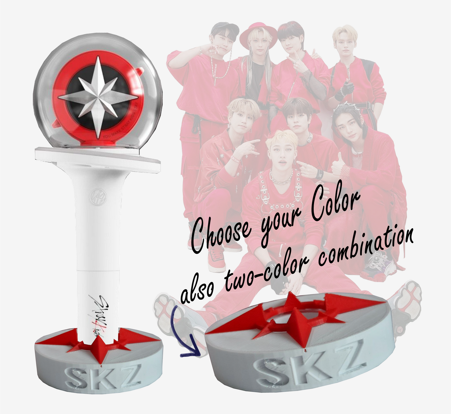 Straykids Lightstick holder for all Versions, Nachimbong holder, SKZ Fanmade