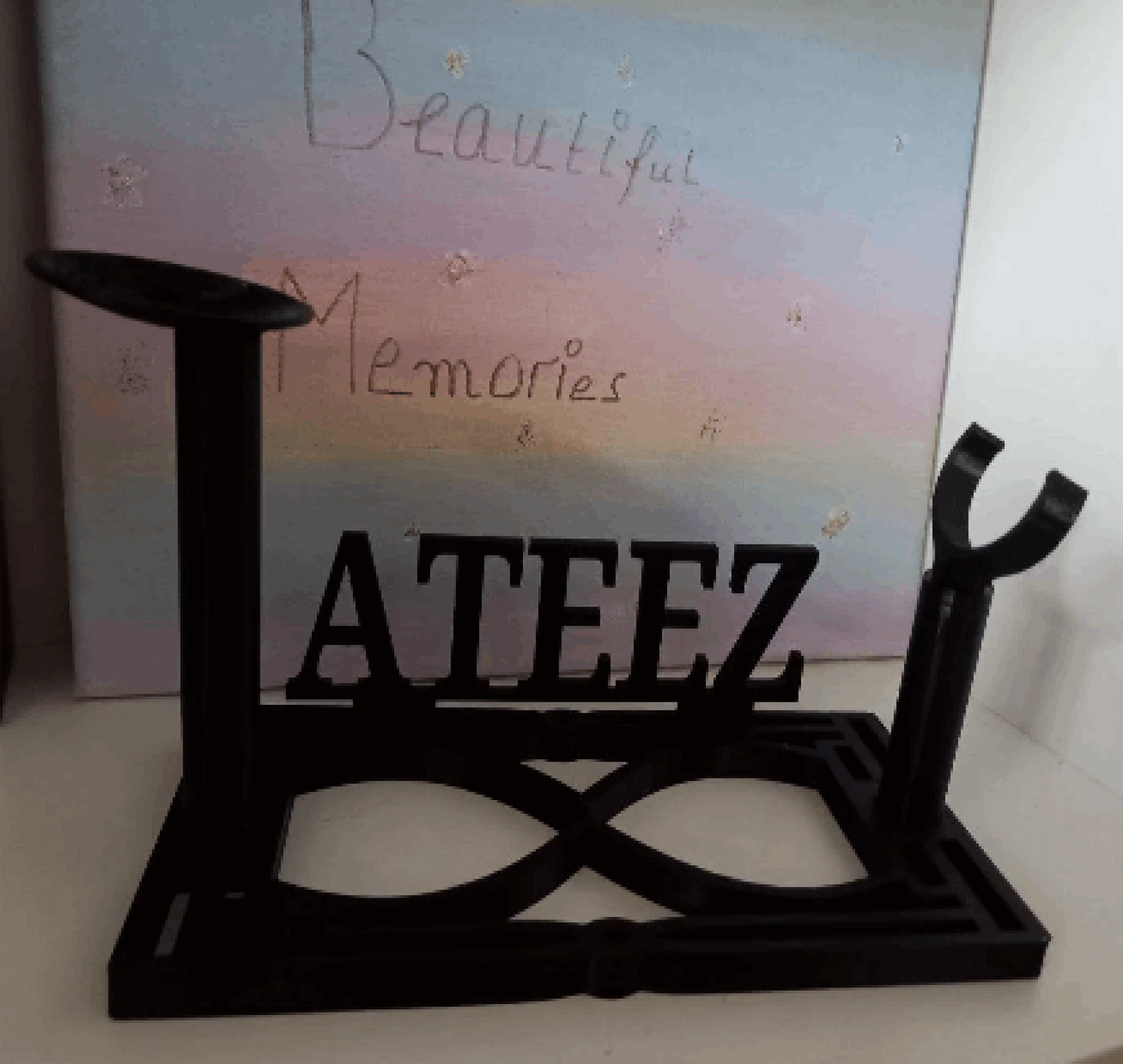 Ateez Lightstick holder Sanduhr für alle Ateez Versionen, Atiny Fanmade, LIGHTINY Ständer, Selfmade